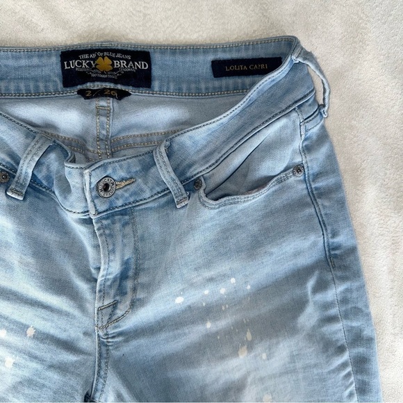 LUCKY BRAND LOLITA MID RISE LIGHT WASH DENIM JEANS SIZE 26 - Picture 3 of 9